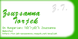 zsuzsanna torjek business card